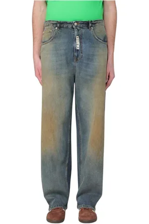 Msgm Homme, Jeans, Multicolore, Taille: L Jean coupe relax de couleur sable