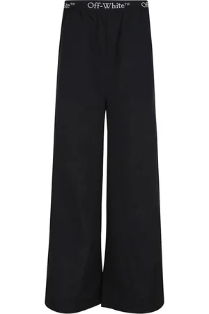 OFF-WHITE Femme, Pantalons, Noir, Taille: 38 FR Pantalon Noir pour Femme Élégant