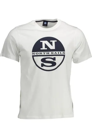 North Sails Homme, Tops, Blanc, Taille: 3XL T-shirt Homme Blanc Manches Courtes