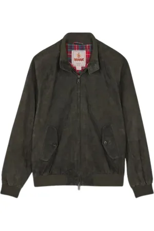 Baracuta Homme, Vestes, Noir, Taille: M Veste Harrington en Cuir Vert Aw23