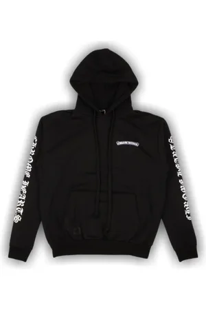 CHROME HEARTS Homme, Sweatshirts et sweats à capuche, Noir, Taille: L Sweat à Capuche Noir avec Logo