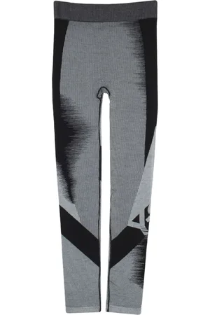 Y-3 Femme, Pantalons, Gris, Taille: 38 FR Leggings en mélange de laine sans couture