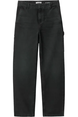 Carhartt Femme, Pantalons, Noir, Taille: W28 Pantalon de Travail en Denim Noir Jambe Droite