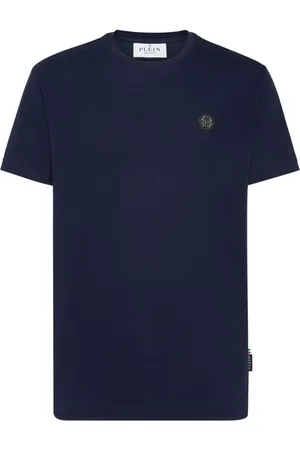 Philipp Plein Homme, Tops, Bleu, Taille: 3XL T-shirt Graphique Élégant