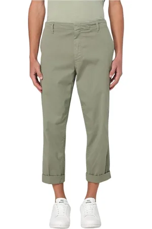 Dondup Homme, Pantalons, Vert, Taille: W29 Chinos Relaxed Fit Sable