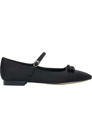 Estro Femme, Chaussures, Noir, Taille: 37 EU Ballarines noires en textile pour femmes avec boucle et