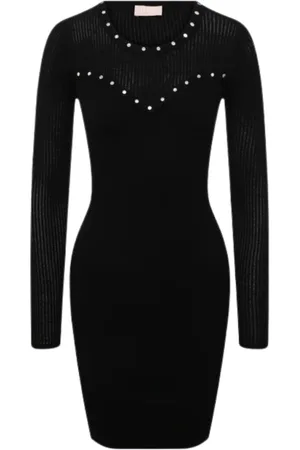 Liu Jo Femme, Robes, Noir, Taille: 40 FR Robe Pull Noire