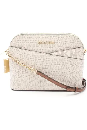Michael Kors Femme, Pre-owned, Blanc, Taille: ONE Size Pre-owned Toile sacs-ports-paule