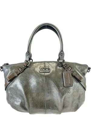 Coach Femme, Pre-owned, Gris, Taille: ONE Size Pre-owned Cuir sacs-main