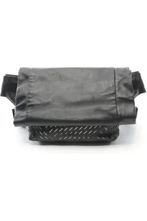 Bottega Veneta Homme, Pre-owned, Noir, Taille: ONE Size Pre-owned Cuir sacs-bandouliere