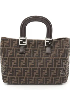Fendi Femme, Pre-owned, Brun, Taille: ONE Size Pre-owned Toile cabas