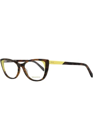 Emilio Pucci Femme, Accessoires, Multicolore, Taille: ONE Size Montures Optiques Cat Eye Marron