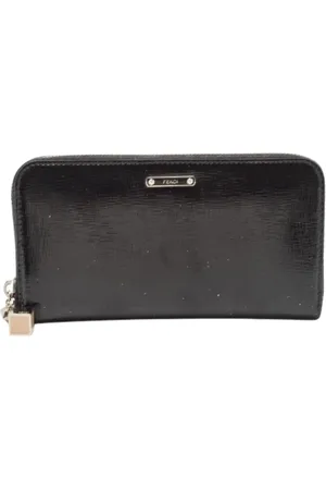 Fendi Femme, Pre-owned, Noir, Taille: ONE Size Pre-owned Cuir petite-maroquinerie