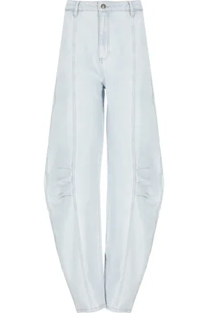 ROTATE Femme, Jeans, Bleu, Taille: 38 FR Jean en Coton Bleu Clair avec Poches