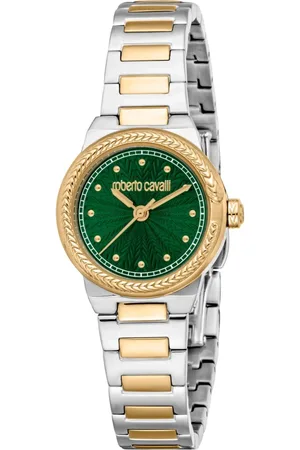 Roberto Cavalli Femme, Accessoires, Gris, Taille: ONE Size Elegant Quartz Analog Women