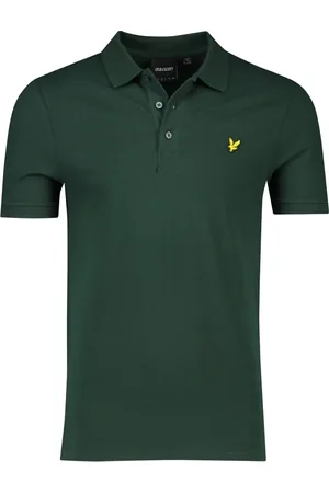 Lyle & Scott Homme, Tops, Vert, Taille: M Polo Vert à Manches Courtes