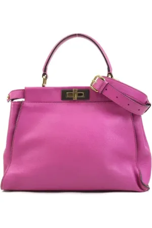 Fendi Femme, Pre-owned, Rose, Taille: ONE Size Pre-owned Cuir sacs-fendi