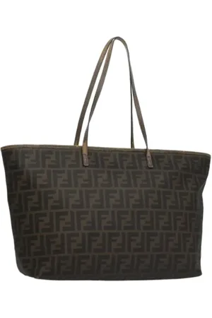 Fendi Femme, Pre-owned, Brun, Taille: ONE Size Pre-owned Toile cabas