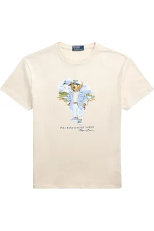 Ralph Lauren Femme, Tops, Blanc, Taille: 40 FR Polo SEA Bear T-Shirt - Blanc Crème