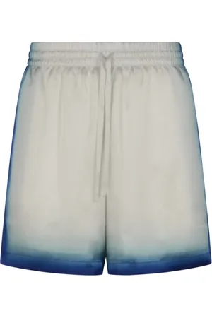 Casablanca Homme, Maillots de bain, Blanc, Taille: M Vêtements de Mer Short à Cordon