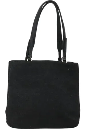 Prada Femme, Pre-owned, Noir, Taille: ONE Size Pre-owned Laine sacs-prada