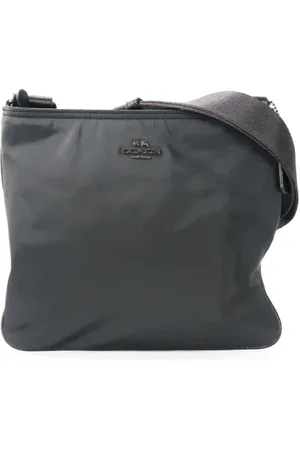 Coach Femme, Pre-owned, Noir, Taille: ONE Size Pre-owned Toile sacs-bandouliere