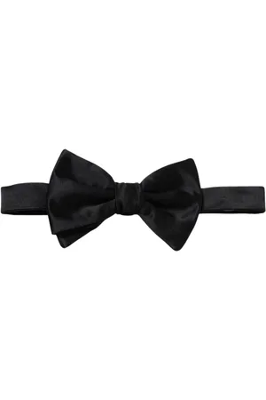 Emporio Armani Homme, Accessoires, Noir, Taille: ONE Size Élégant papillon en soie noire