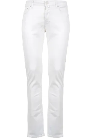 Jacob Cohen Homme, Jeans, Blanc, Taille: W36 Nick Slim 5-Poche Super Slim Jeans