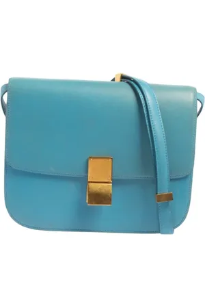 Céline Femme, Pre-owned, Bleu, Taille: ONE Size Pre-owned Cuir sacs-celine