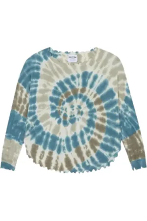 KUJTEN Femme, Tops, Multicolore, Taille: 38 FR Pull en Cachemire Tie Dye