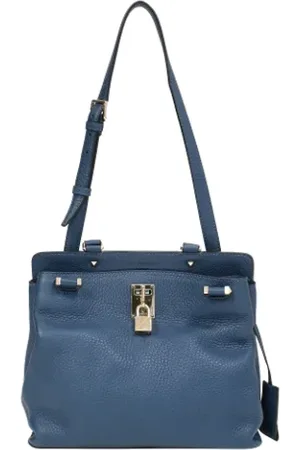 VALENTINO Femme, Pre-owned, Bleu, Taille: ONE Size Pre-owned Cuir sacs-ports-paule