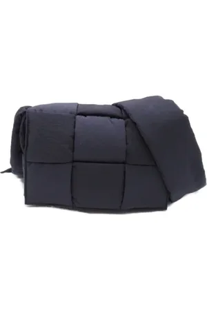 Bottega Veneta Homme, Pre-owned, Bleu, Taille: ONE Size Pre-owned Nylon sacs-ports-paule
