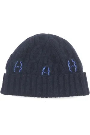 Hermès Femme, Pre-owned, Bleu, Taille: ONE Size Pre-owned Tissu chapeaux