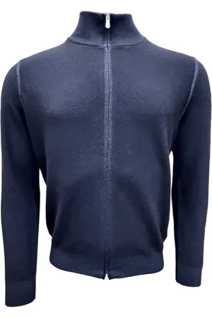 Gran Sasso Homme, Pulls, Bleu, Taille: L Cardigan Vintage Merino Bleu