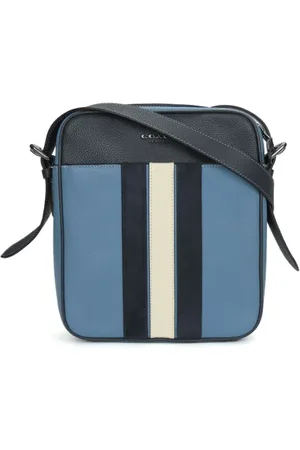Coach Homme, Pre-owned, Bleu, Taille: ONE Size Pre-owned Cuir sacs-ports-paule