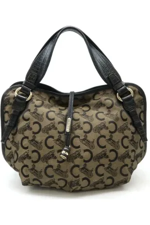 Céline Femme, Pre-owned, Noir, Taille: ONE Size Pre-owned Toile cabas
