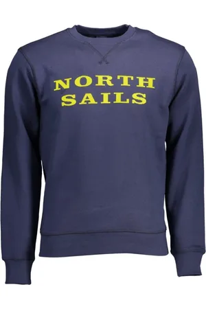 North Sails Homme, Sweatshirts et sweats à capuche, Bleu, Taille: 2XL Pull Homme en Coton Bleu
