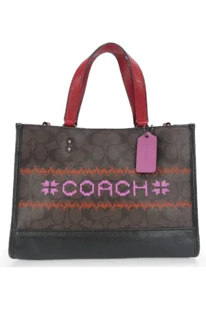 Coach Femme, Pre-owned, Brun, Taille: ONE Size Pre-owned Toile sacs-main