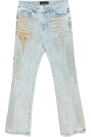 Who Decides War Homme, Jeans, Bleu, Taille: W36 Jean Classique Indigo avec Détail Contrastant