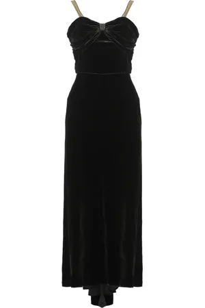 Maison Margiela Femme, Robes, Noir, Taille: 38 FR Robe en Velours Noir avec Encolure Cœur