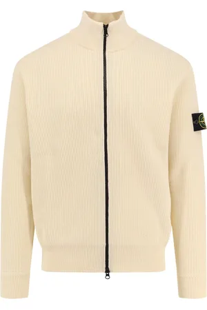 Stone Island Homme, Pulls, , Taille: S Cardigan Zippé en Coton