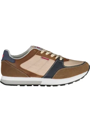 Carrera Homme, Chaussures, Brun, Taille: 44 EU Baskets Marron Sportives avec Détails Contrastés