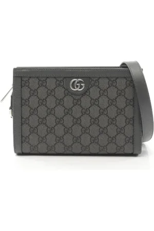 Gucci Homme, Pre-owned, Gris, Taille: ONE Size Pre-owned Toile sacs-bandouliere