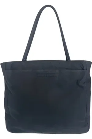 Prada Femme, Pre-owned, Noir, Taille: ONE Size Pre-owned Toile cabas