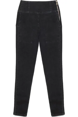 Patrizia Pepe Femme, Jeans, Noir, Taille: W27 Jean Skinny Noir à Taille Haute