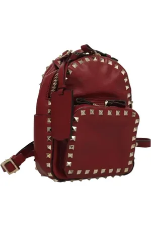 VALENTINO Femme, Pre-owned, Rouge, Taille: ONE Size Pre-owned Cuir sacs-dos