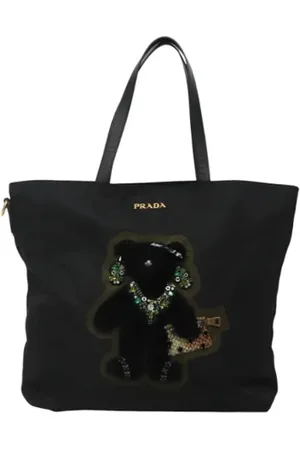 Prada Femme, Pre-owned, Noir, Taille: ONE Size Pre-owned Nylon sacs-prada