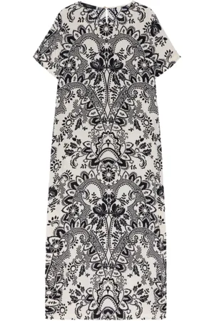 Max Mara Femme, Robes, Multicolore, Taille: 36 FR Robe en soie imprimée style Vela