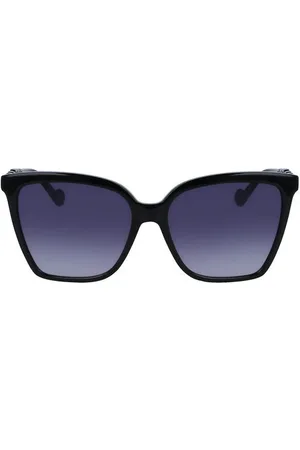 Liu Jo Femme, Accessoires, Noir, Taille: ONE Size Lunettes de soleil noires pour femmes injectées de bio
