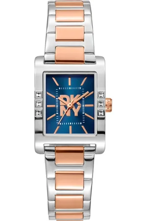 DKNY Femme, Accessoires, Gris, Taille: ONE Size Montre Analogique en Acier Sophistiquée